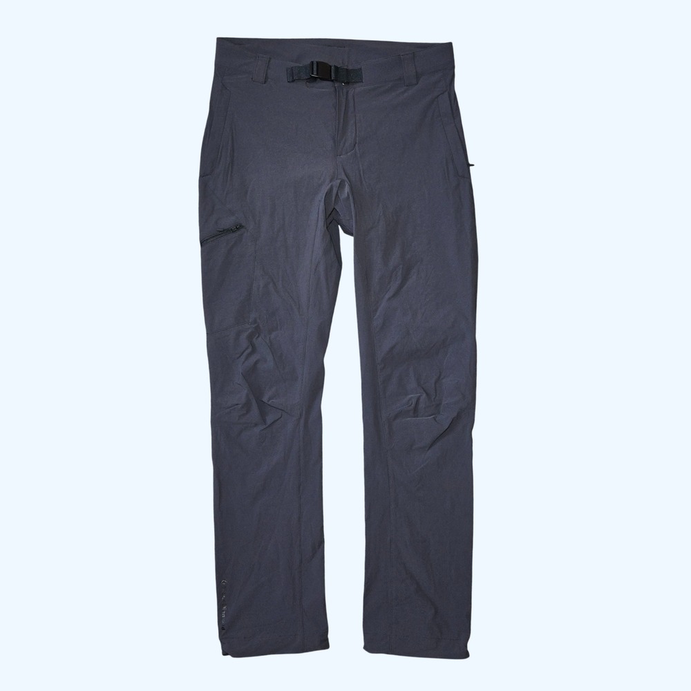 Black Diamond Swift Stretch Hiking Pants Belted Dark Gray Womens Medium Outdoors